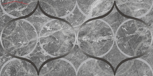 Плитка Laparet Crystal Resonanse серый декор 76969 (30х60)